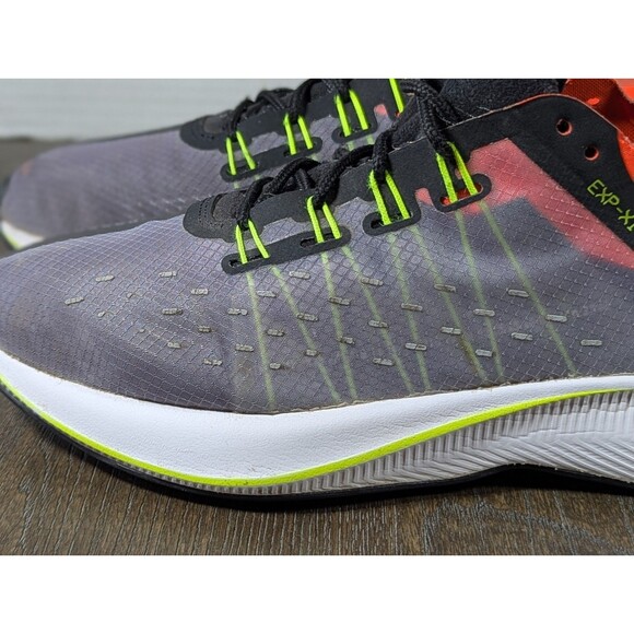 Nike EXP-X14 Running Shoes Sneakers Youth 7Y AJ1927 002 Gray Neon Lightweight - Picture 4 of 16